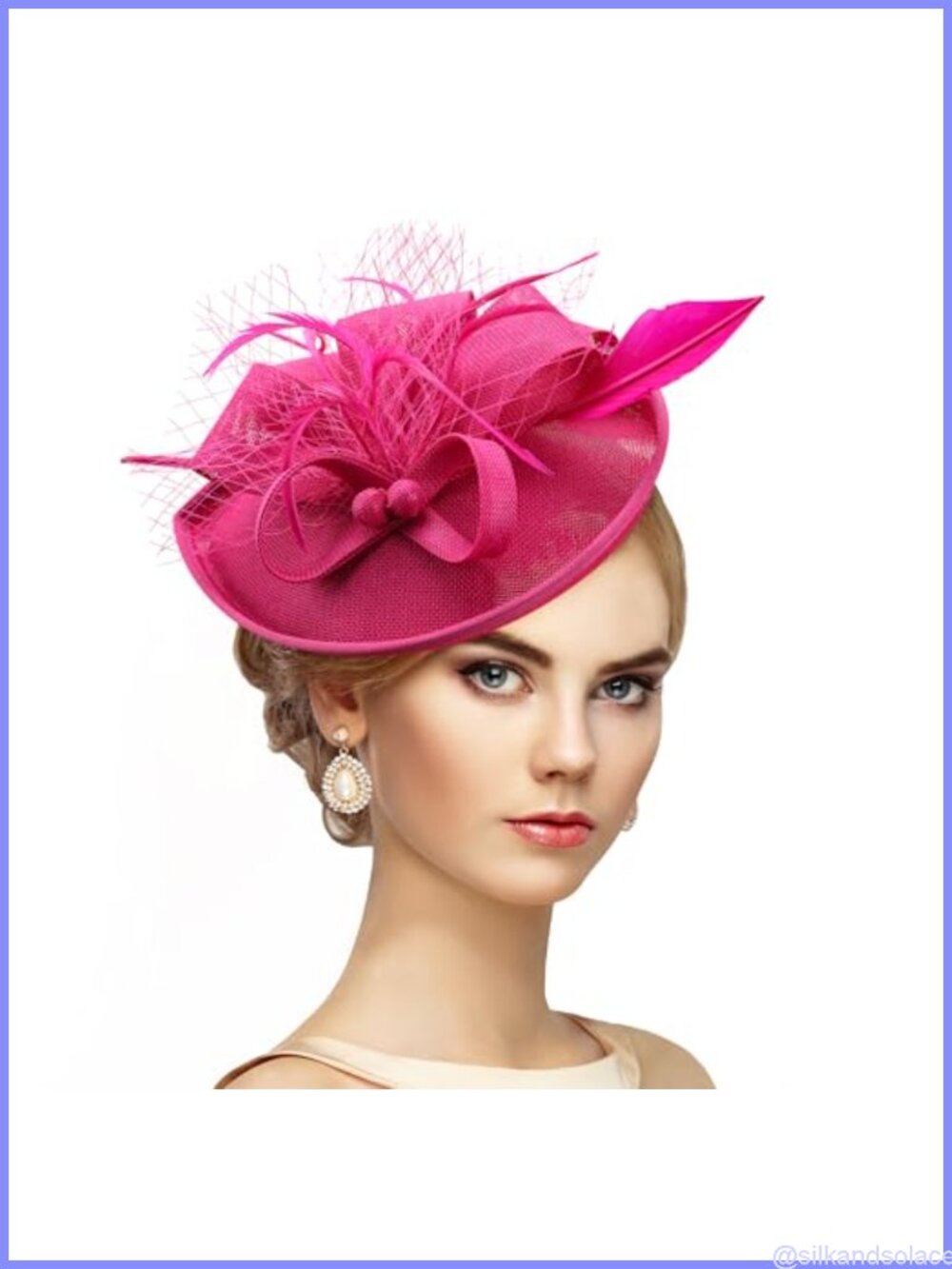 Fascinator Hat for Women Tea Party Derby Church Headband Accessory